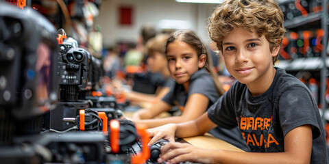 Cutting-Edge Learning: STEM Classroom Immersing Students in Technology