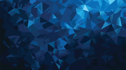 Dark BLUE vector abstract mosaic background. Triangul - obrazy, fototapety, plakaty