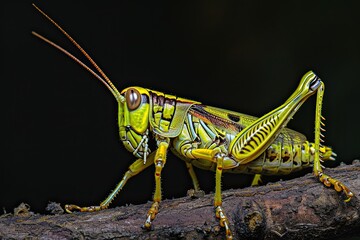 Fototapeta premium Mystic portrait of Bamboo Locust, 