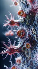 Dive into the Captivating Symbiotic Interplay of Parasites and Hosts:An of Adaptive Strategies in an Isolated,Hyper-Detailed Cinematic Realm