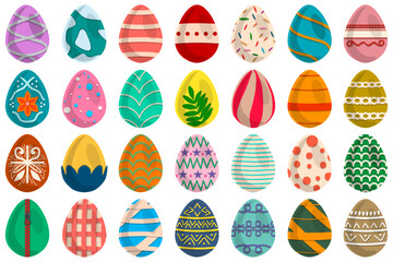 Illustration on theme celebration holiday Easter with hunt colorful bright eggs