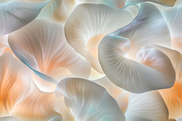 fungi luminogram on fiberboard with soft rays of light creating a harmonious interplay of colors and textures 