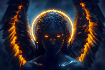 Ethereal Halos Illuminating the Temptation's Looming Shadow in Cinematic Rendering