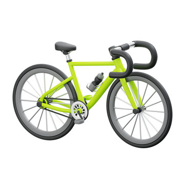 bicycle 3d icon illustration