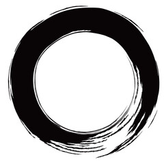 渦巻　円　筆　墨　アイコン