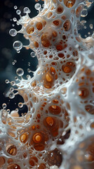 Intricate Symbiosis of Parasites and Hosts in Mesmerizing Fluid Abstractions