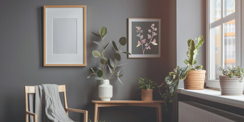 Stylish serenity composition with chic home decor, warm colors and textures.