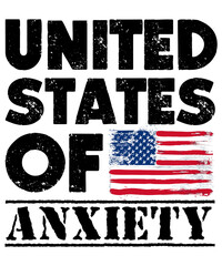 United States of Anxiety Sublimation PNG