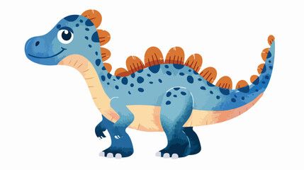 Dinosaur cute character icon. Hand drawn vector illustration