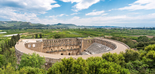 Roman amphitheater of Aspendos, Belkiz - Antalya, Turkey