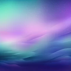 Küchenrückwand glas motiv Abstract purple and green gradient background with blur effect, northern lights. Minimal gradient texture for banner design. Vector illustration © GalleryGlider