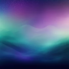 Foto auf Alu-Dibond Abstract purple and green gradient background with blur effect, northern lights. Minimal gradient texture for banner design. Vector illustration © GalleryGlider