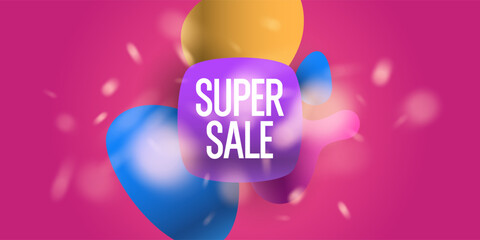 An image to advertise the sale. Poster for advertising discounts. Vector graphics. - 785039993