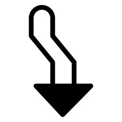 Vector Icon arrows, up, direction, down, download