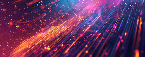 Obraz premium 3d rendering of abstract technology background with glowing particles. Network concept. 