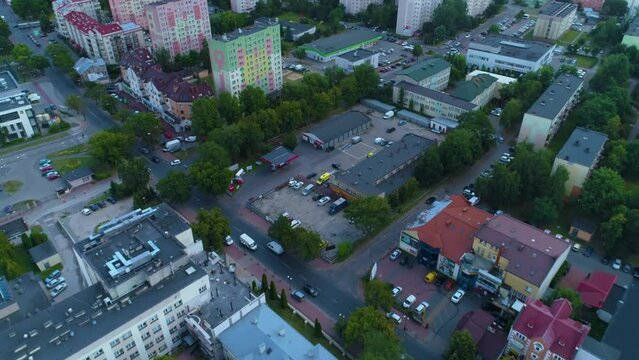 Skyscrapers Housing Estate Starowiejska Siedlce Osiedle Aerial View Poland