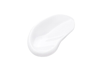 cosmetic smears cream texture on a white background