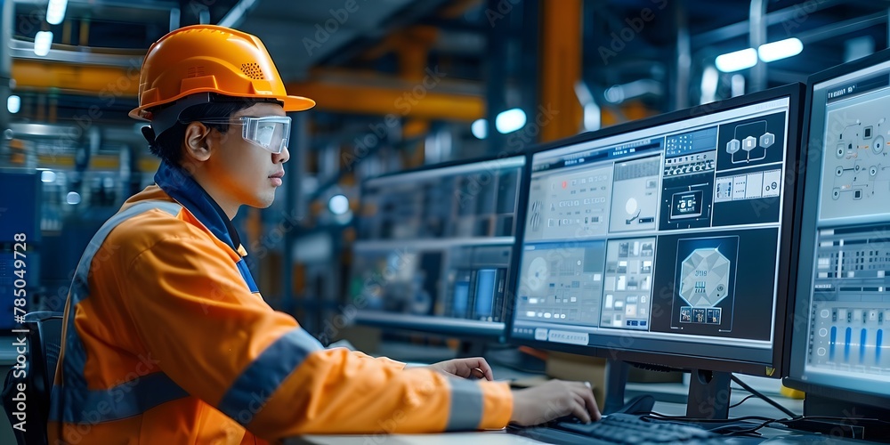 Poster advanced robotics control system designed for operator safety in industrial environments