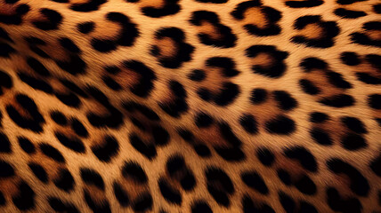 Leopard fur background. Generative ai design concept.