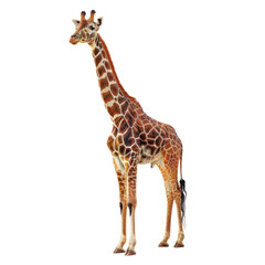 Giraffe white background