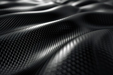 Carbon fiber style background 3D illustration - obrazy, fototapety, plakaty