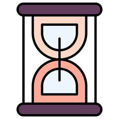 Vector Icon Glass, hour, watch, hour glass, time
