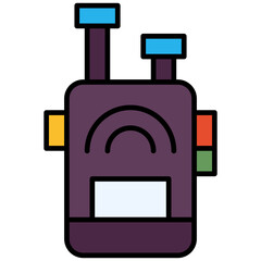 Vector Icon wireless, Communication, talkie, walkie, contect