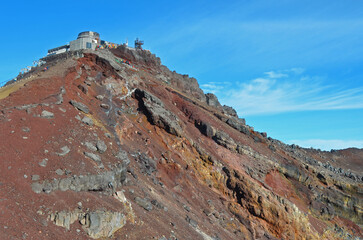 Kengamine peak at Mount Fuji, Japan