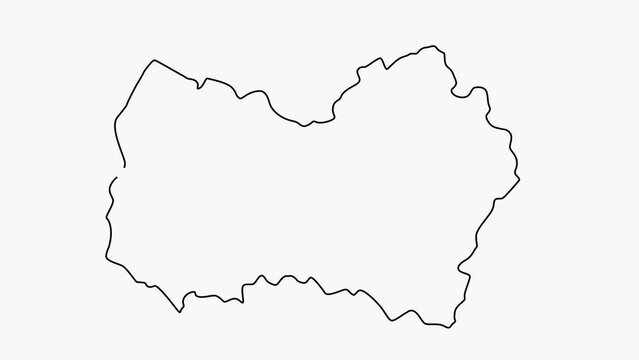 sketch map of Rancagua in Chile