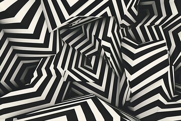 The geometric background by stripes Black and white modern pattern with optical illusion (131) .jpeg, The geometric background by stripes Black and white modern pattern with optical illusion