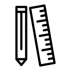 illustration of a pencil and ruler