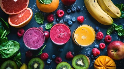 Nutrient-rich juice blend morning routine