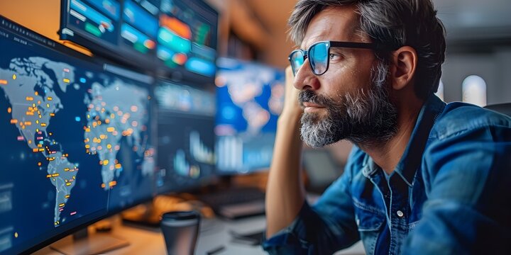 Logistics Manager Optimizing Supply Chain through Cloud based Dashboard Tracking Shipments in Real time