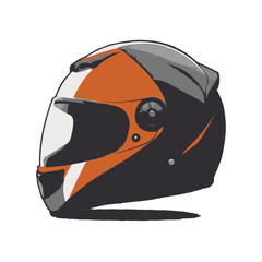 Motorcycle helmet icon logo vector design