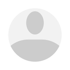 Vector flat illustration in grayscale. Avatar, user profile, person icon, gender neutral silhouette, profile picture. Suitable for social media profiles, icons, screensavers and as a template.