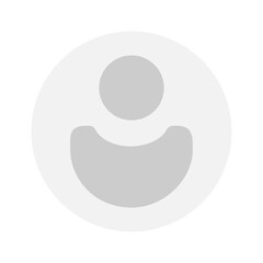 Vector flat illustration in grayscale. Avatar, user profile, person icon, gender neutral silhouette, profile picture. Suitable for social media profiles, icons, screensavers and as a template.