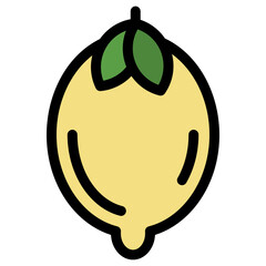 Vector Icon lemon, Food, fruit, fruits, healthy, lemon