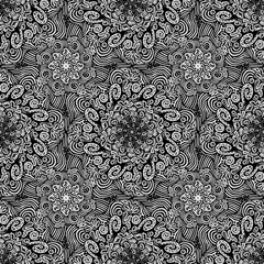 Graphic doodle seamless pattern background 
