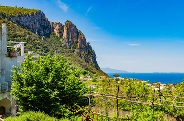 the wonderful island of Capri, amalfi coast, bay of naples, italy