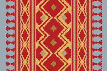 Abstract ethnic ikat chevron pattern background. ,carpet,wallpaper,clothing,wrapping,Batik,fabric,Vector illustration.embroidery style.
