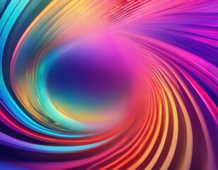 abstract background with a spiral of colored lines and spots in the center