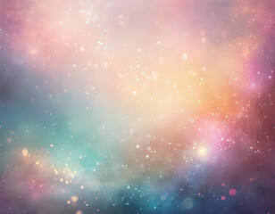 Obraz premium Mystical fantasy landscape. Magical forest with fog and lights.