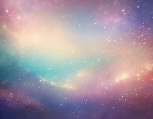 Obraz premium Abstract background with bokeh lights and stars. 