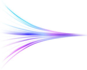 Vector illustration for perfect effect with sparkles. Light trail wave, fire path trace line, car lights, optic fiber and incandescence curve twirl. Luminous green neon waves PNG.  © Mirotvoric