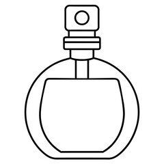 vector illustration of a bottle of perfume