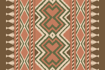 Fabric ethnic tribal pattern art. Ethnic ikat seamless pattern. American and Mexican style. Design for background, wallpaper, illustration, fabric, clothing, carpet, textile, batik, embroidery.