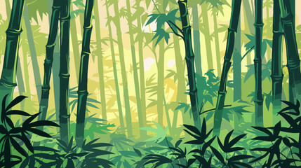 Bamboo forest, Illustration, Background