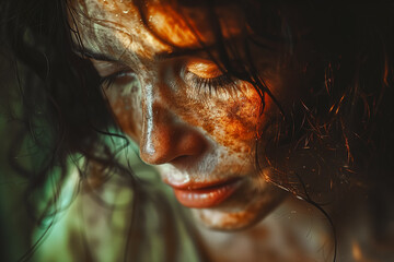 A digital image with a gradient fill blending from dark to light with warm Earth tones, suitable for background use