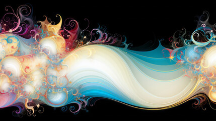 abstract fractal background illustration design