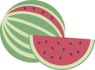 Watermelon vector summer illustration - 785087148